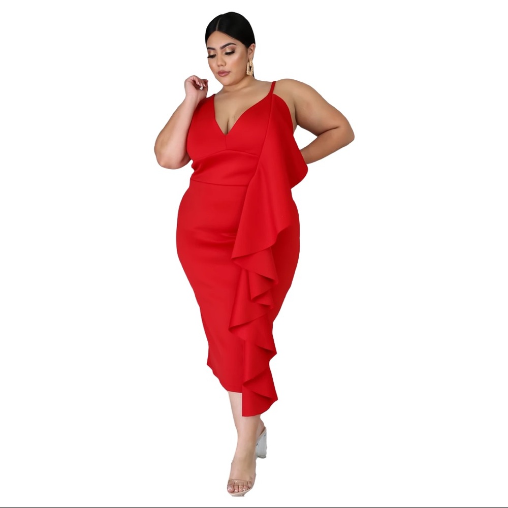Plus Size Red Valentine is Love Dress